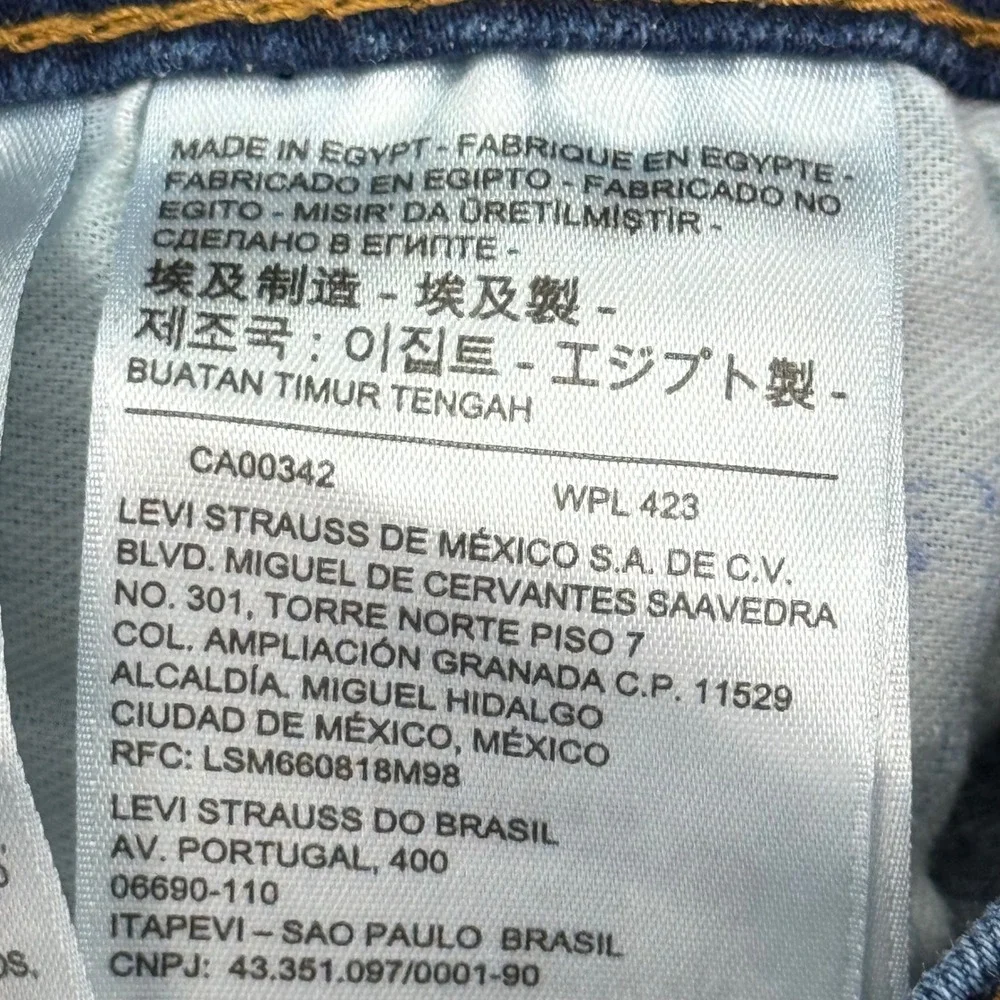Levi's‎ 501 Original Fit Jeans Men 40x30 Blue Straight Leg Stretch Denim Pants